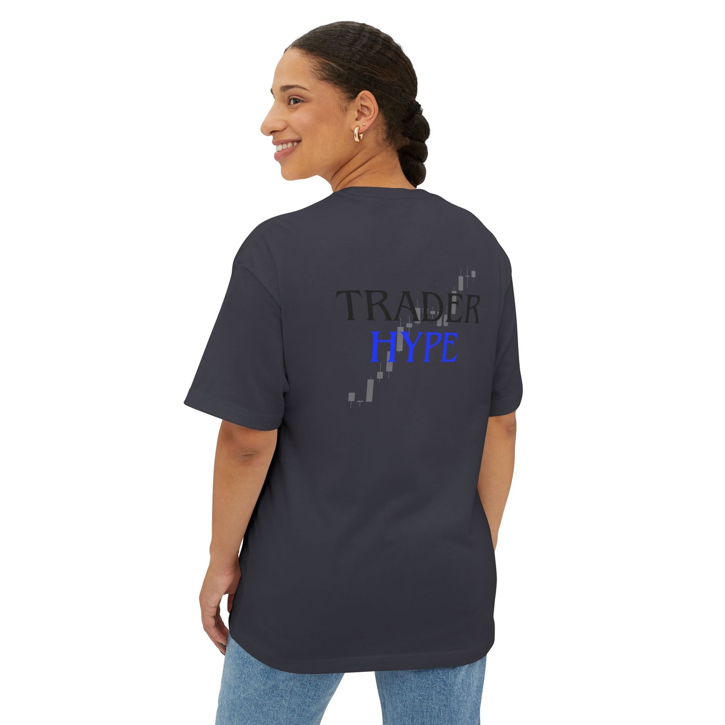 Stylish Unisex Oversized Tee with Bear and Bull Design