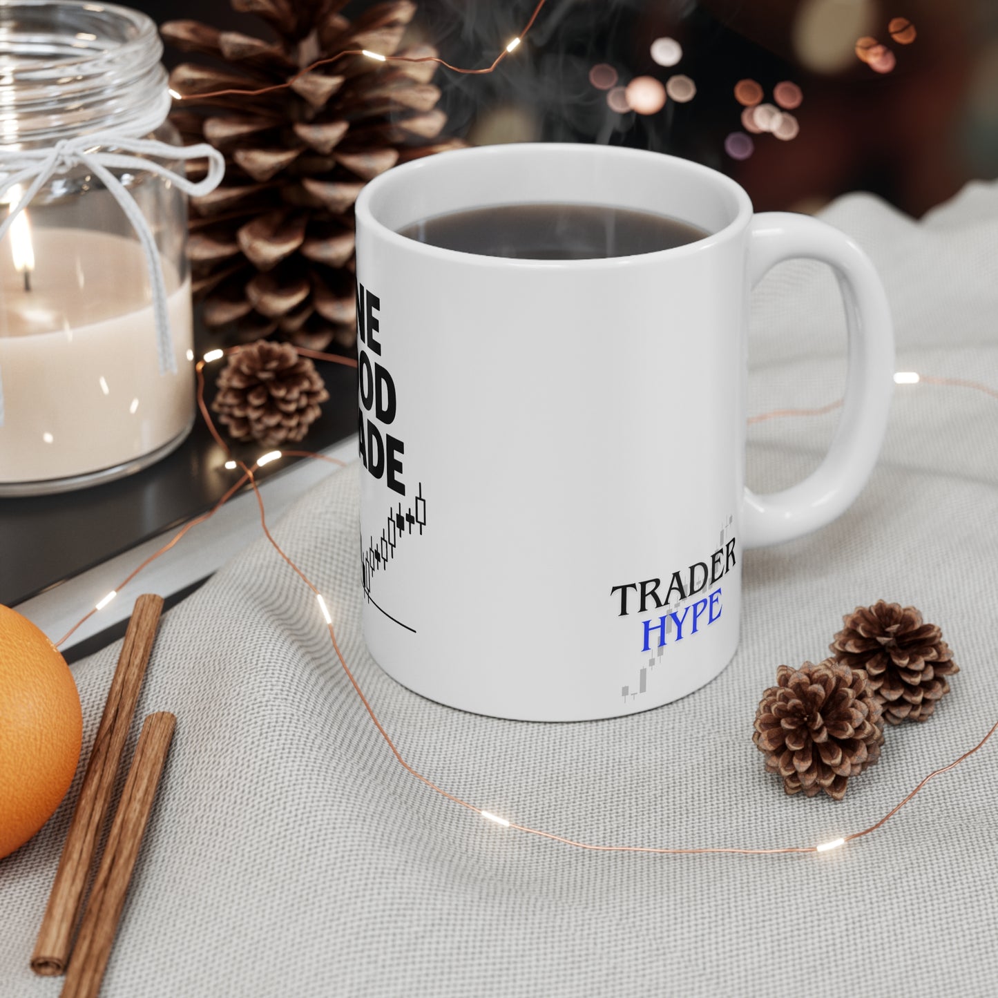 Motivational Trading Mug | One Good Trade | Perfect Gift for Traders