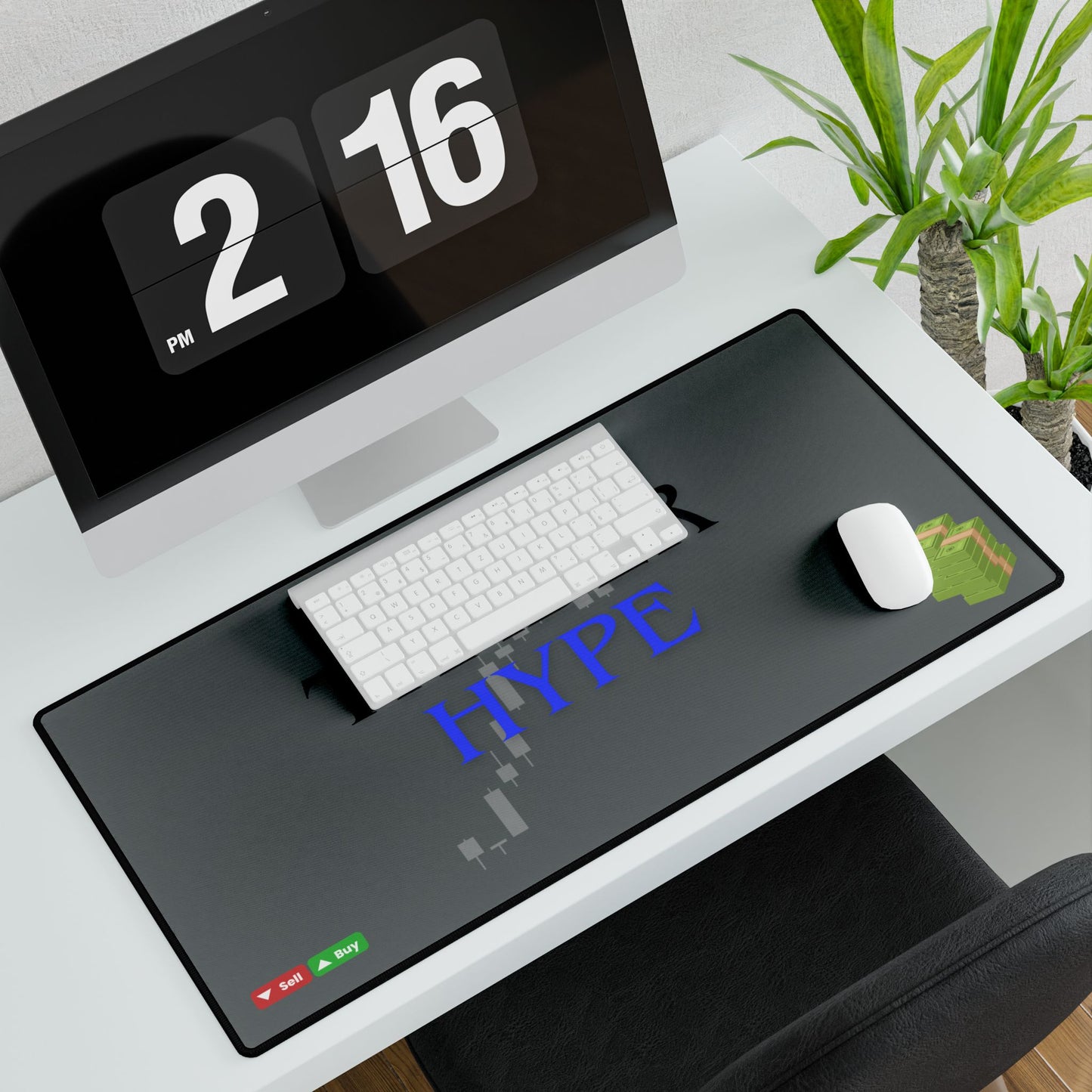 Trade Boost Desk Mat | Desktop Accessory for Traders