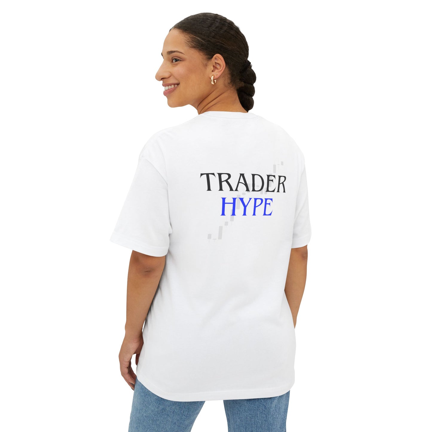 Stylish Unisex Oversized Tee with Bear and Bull Design